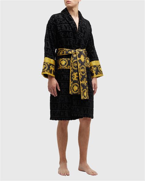 versace robe|versace unisex barocco sleeve robe.